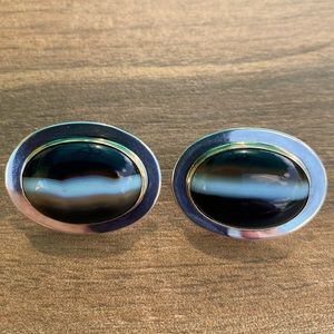 Extremely Rare James Avery Tiger Eye Earrings